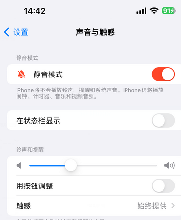 道县苹果15Pro维修网点分享iPhone15Pro系列机型中隐藏静音图标 